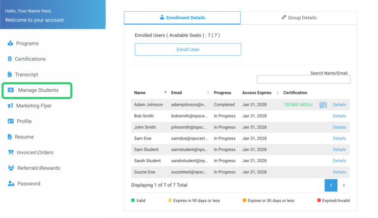 Group Management Portal
